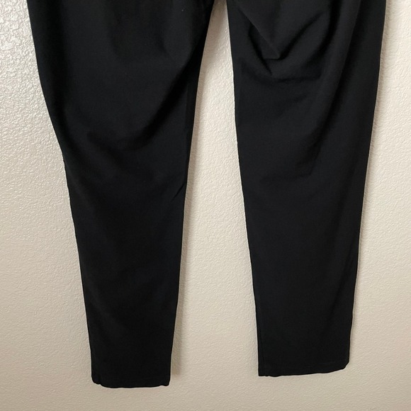 Eileen Fisher Pants Womens Medium Black Washable Crepe Ankle Pull On Stretchy - Picture 7 of 11